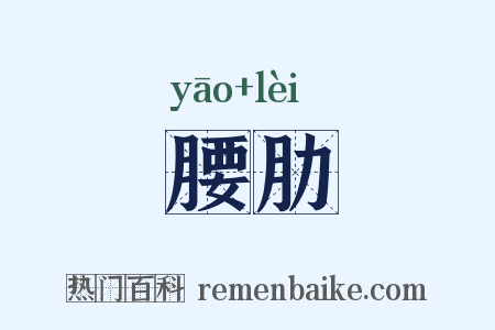 腰肋是什么意思的图片